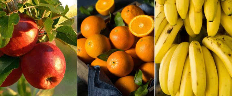 Apple, Orange & Banana – Spot the Real Difference
