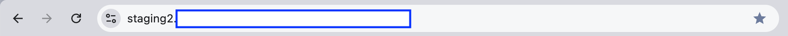 Staging site URL